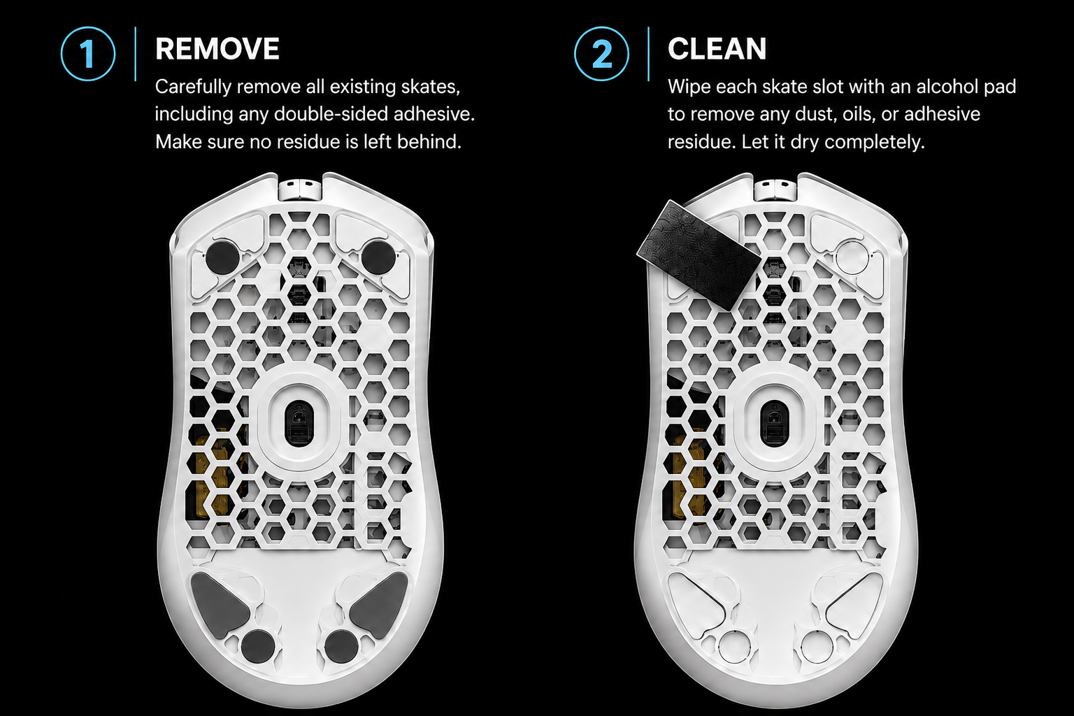 Steps 1 and 2: Remove and Clean